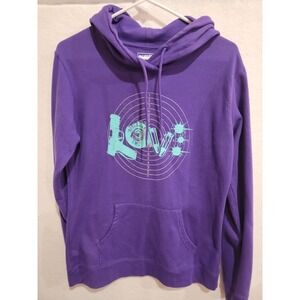 Girls‎ With Guns Purple Hoodie Women's Medium Love Graphic Gun Target Pullover